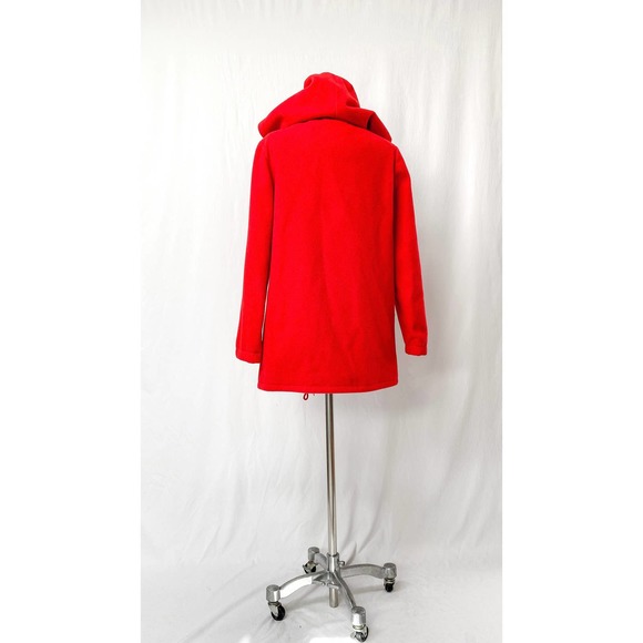 Vintage 80’s All Outdoors Mackintosh Red & Navy Double Lined Coat - Picture 7 of 11
